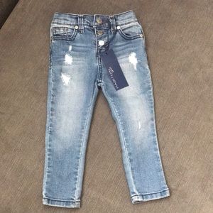 Baby Girl Button-Fly Skinny Jeans
